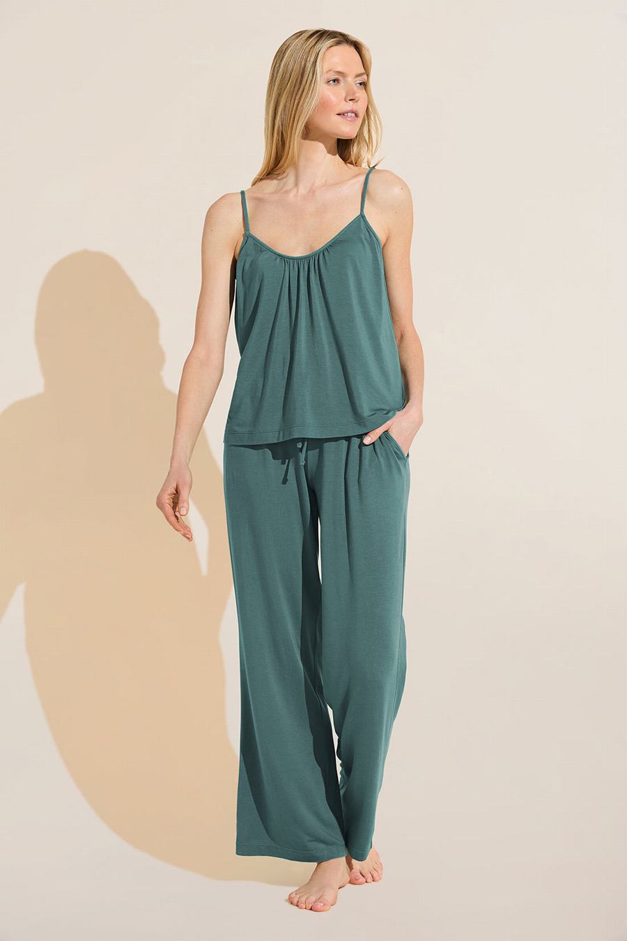 Green Women Eberjey Gisele TENCEL™ Modal Cami & Pant PJ Set Pajamas | BQY4075KQ