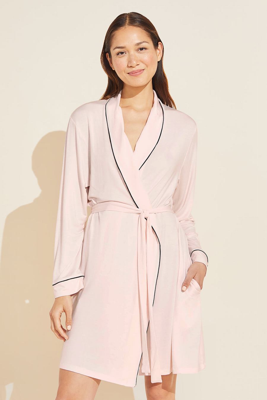 Pink Black Women Eberjey Gisele TENCEL™ Modal Robe | COC9139KS