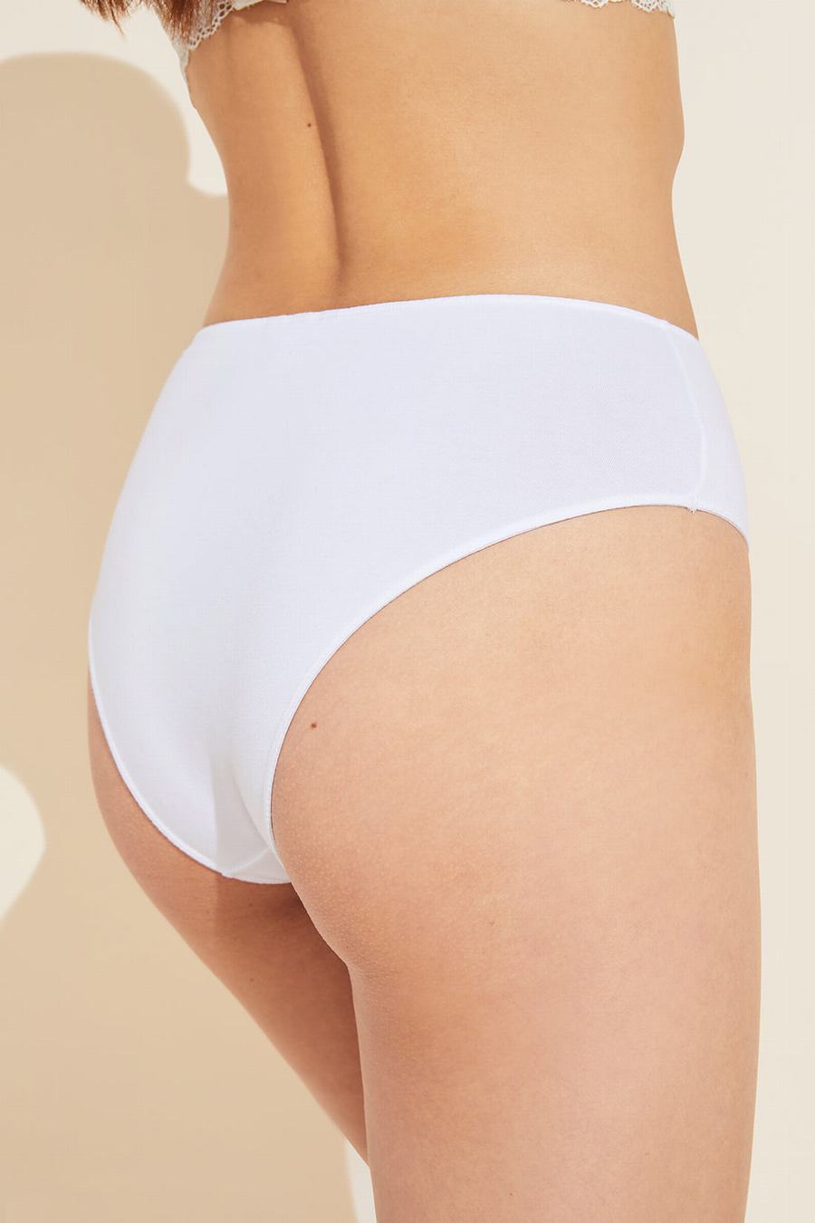 White Women Eberjey Pima Stretch Cotton Highwaist Briefs | AXY8057YR